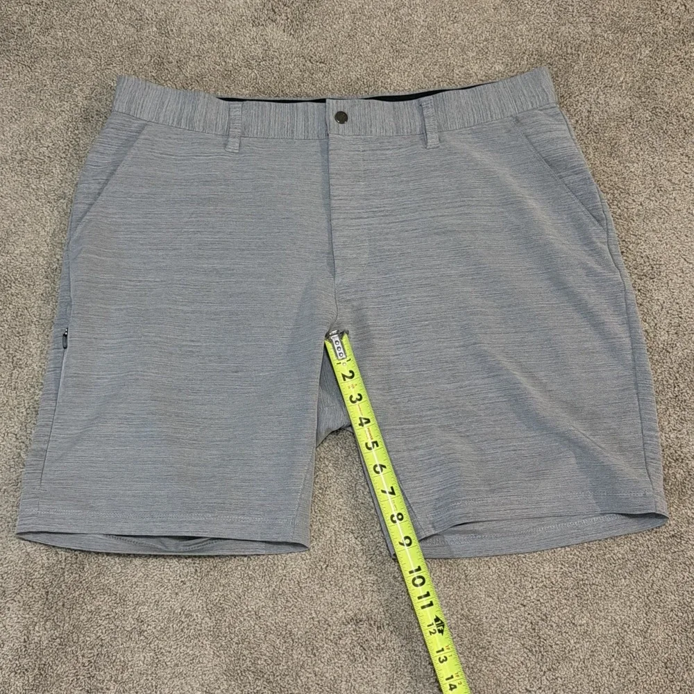 BYLT Kinetic‎ Shorts Mens 38x9 Gray Heather All Day Tech Chino Performance